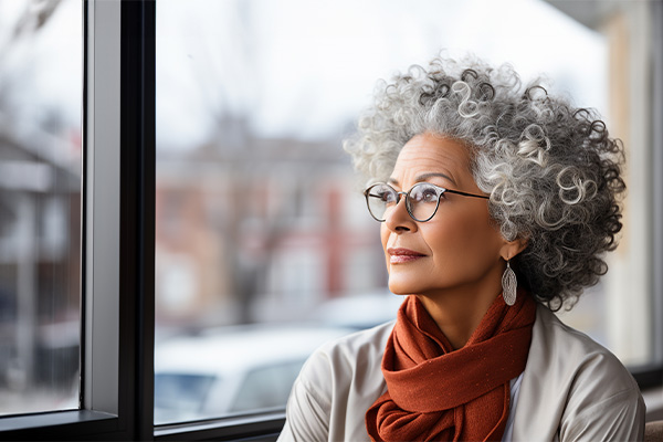Woman experiencing mood changes